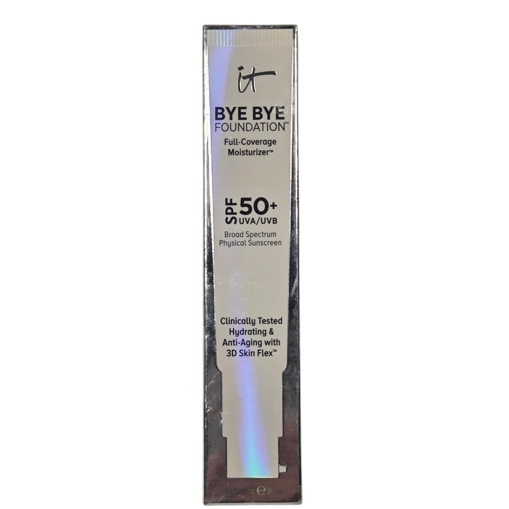 IT Cosmetics Bye Bye Foundation Fair Light 1oz SPF 50 Full Coverage Moisturizer